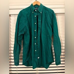 Mens Green Button Down Shirt